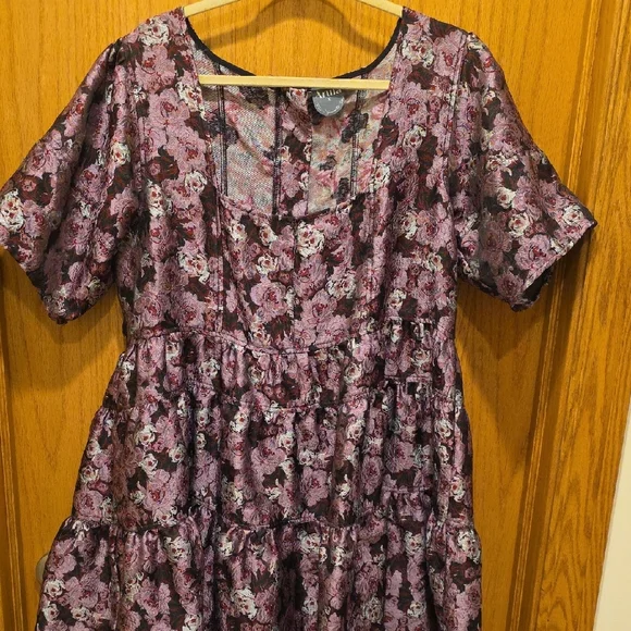 ARULA Multicolor Brocade Floral Dress (Size 1x) Worn Once - Picture 3 of 4